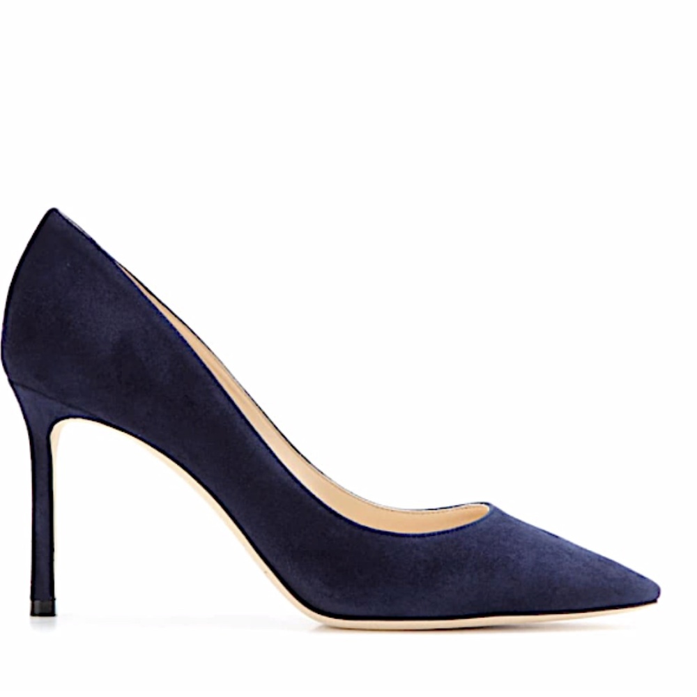 JIMMY CHOO Suede  Pumps in navy